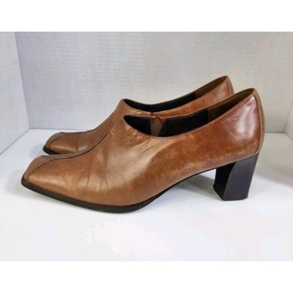 Paul Green Munchen Loafer Women's US 8 UK 5.5 Brown Leather Bootie Shoes 30913 - Picture 2 of 16